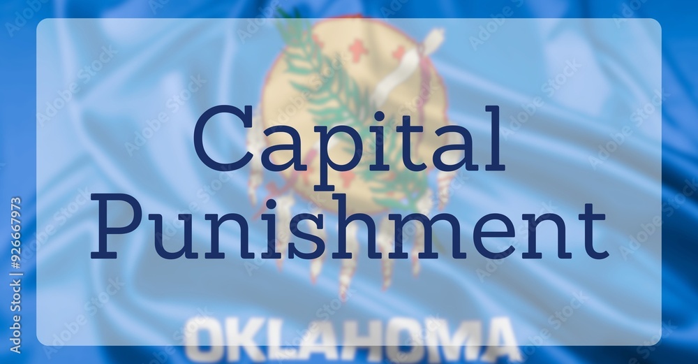Capital Punishment Over US State Flag Capital Punishment Over US State Flag