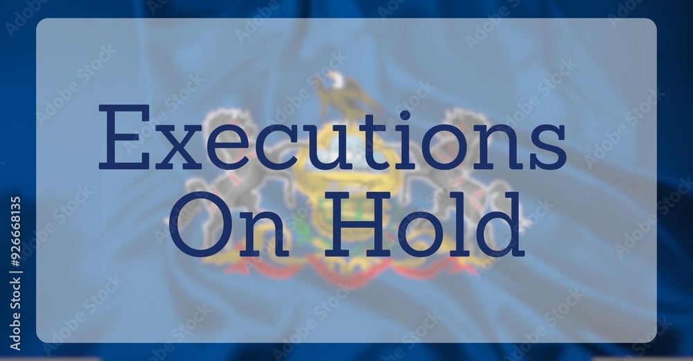 Capital Punishment Over US State Flag Capital Punishment Over US State Flag