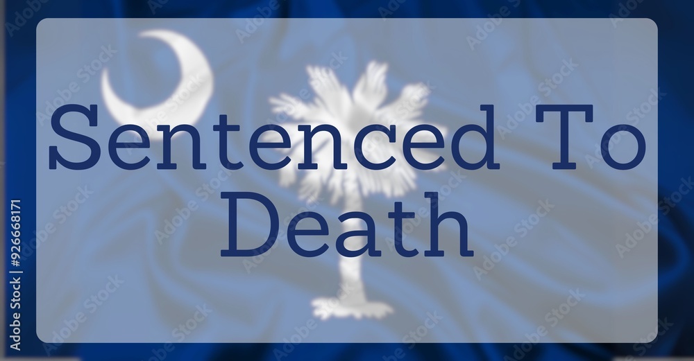 Capital Punishment Over US State Flag Capital Punishment Over US State Flag