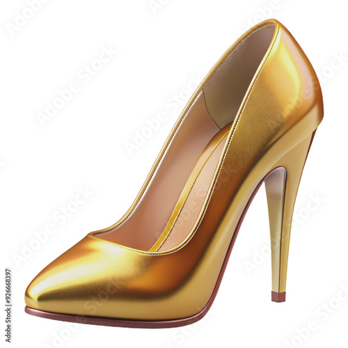 high heels with a stiletto design, isolated on a white background