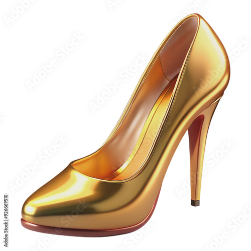 high heels with a stiletto design, isolated on a white background