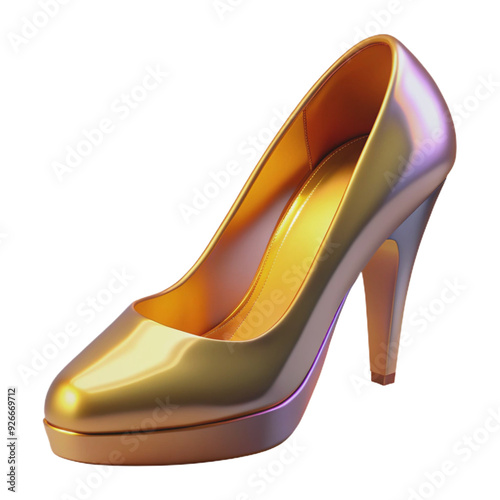 high heels with a stiletto design, isolated on a white background