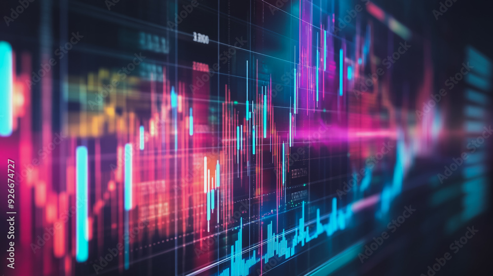 Abstract with pastel colorful charts and graphs with statistics to analyze business potential and forecast future development of companies growth. Abstract with pastel colorful charts and graphs with statistics to analyze business potential and forecast future development of companies growth.