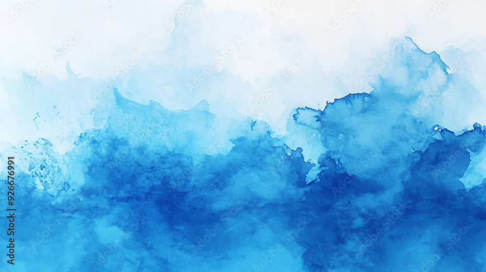 Abstract Blue Watercolor Background. Abstract Blue Watercolor Background.