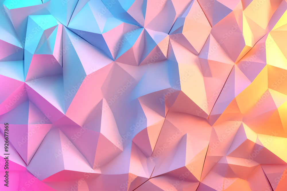 Abstract Geometric Background with Pink, Blue and Yellow Colors. Abstract Geometric Background with Pink, Blue and Yellow Colors.