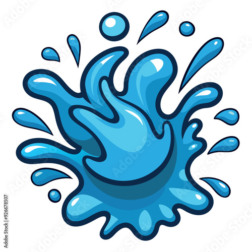 Water Splash Vector Design Illustration