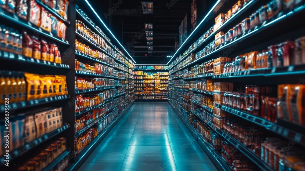 Futuristic Retail Stores with AI-Powered Inventory: Stores where inventory and stock are managed by AI systems. Futuristic Retail Stores with AI-Powered Inventory: Stores where inventory and stock are managed by AI systems.