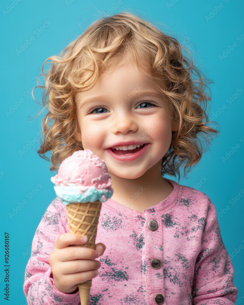 Professional studio photo portrait of a happy child Professional studio photo portrait of a happy child