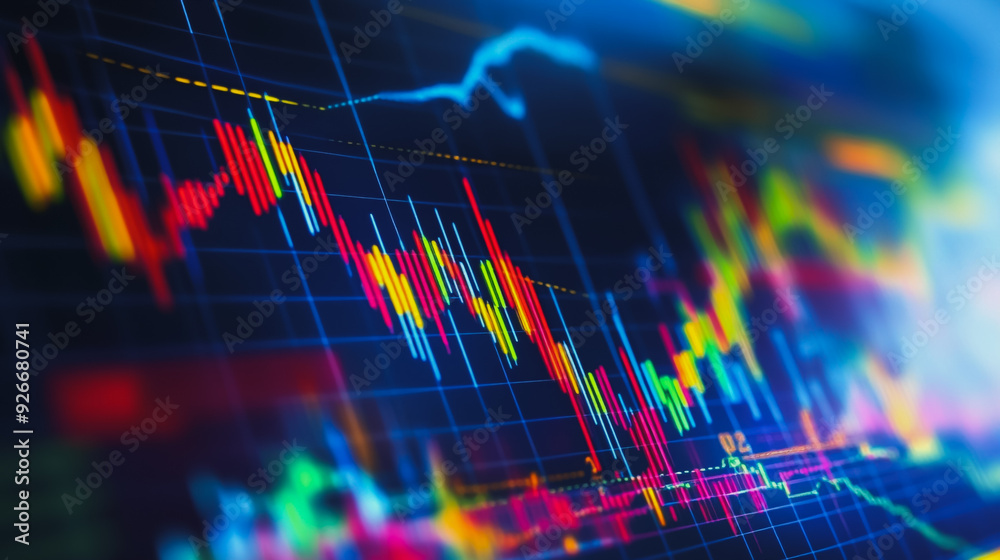 Abstract with pastel colorful charts and graphs with statistics to analyze business potential and forecast future development of companies growth. Abstract with pastel colorful charts and graphs with statistics to analyze business potential and forecast future development of companies growth.