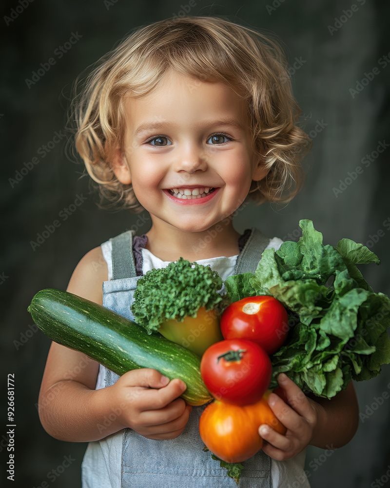 Professional studio photo portrait of a happy child Professional studio photo portrait of a happy child