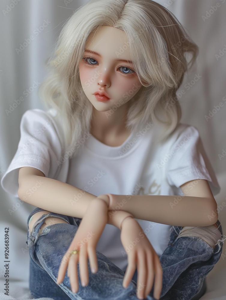 Fototapeta premium AI generator image of statues, models, dolls