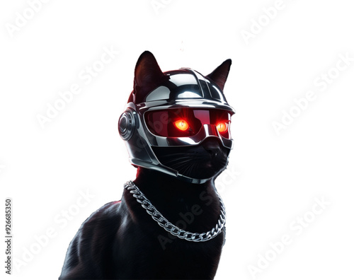 portrait of a black cat