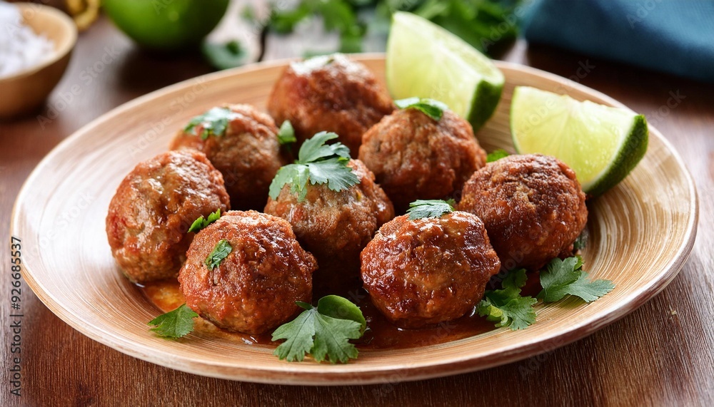 Spicy Meatballs with Cilantro and Lime Spicy Meatballs with Cilantro and Lime