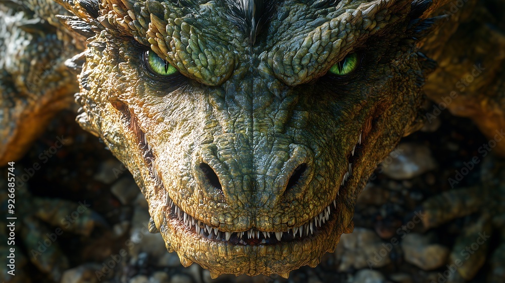 The Fierce Stare of the Ancient Dragon That Guards the Secrets of a Forgotten World 忘れられた世界の秘密を守る古代のドラゴンの激しい視線.Generative AI The Fierce Stare of the Ancient Dragon That Guards the Secrets of a Forgotten World 忘れられた世界の秘密を守る古代のドラゴンの激しい視線.Generative AI