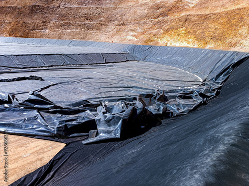 Installation process of geosynthetics in industry and mining