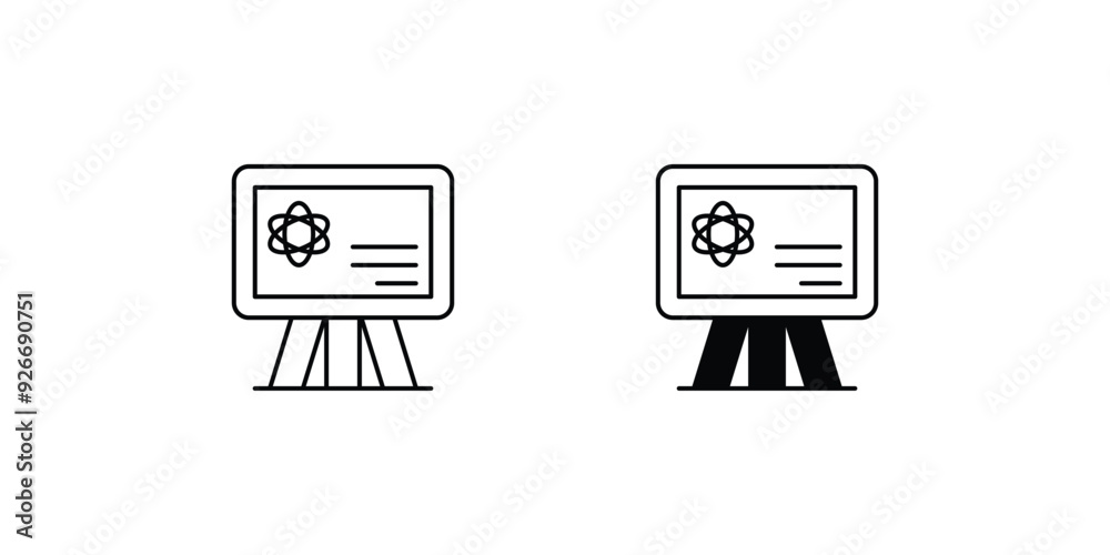 physics set icon with white background vector stock illustration physics set icon with white background vector stock illustration