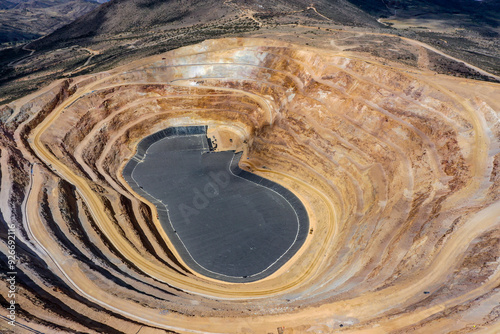 Installation process of geosynthetics in industry and mining photo