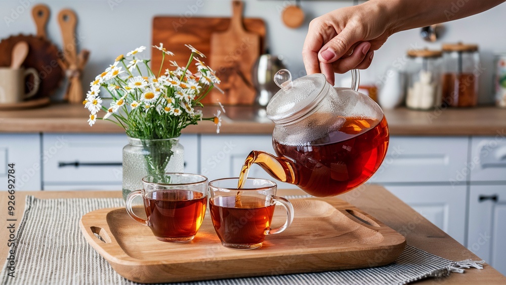 Hand-Pouring Tea in the Kitchen: A Perfect Morning Ritual, The Art of Pouring Tea in the Kitchen: A Simple Guide, Capturing the Essence of a Hand-Poured Cup of Tea in Your Kitchen. Hand-Pouring Tea in the Kitchen: A Perfect Morning Ritual, The Art of Pouring Tea in the Kitchen: A Simple Guide, Capturing the Essence of a Hand-Poured Cup of Tea in Your Kitchen.