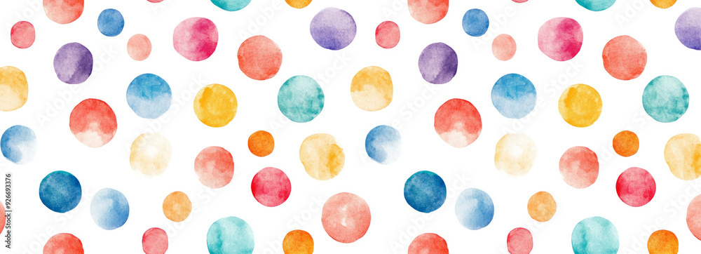 watercolor polka dots, white background watercolor polka dots, white background