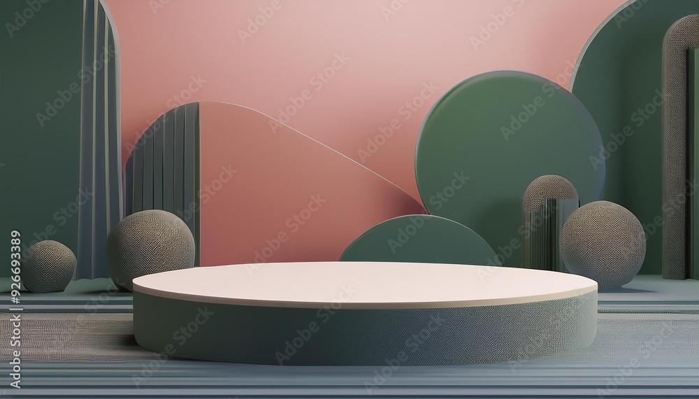 Abstract background, mock up scene with podium geometry shape for product display. 3D rendering Abstract background, mock up scene with podium geometry shape for product display. 3D rendering