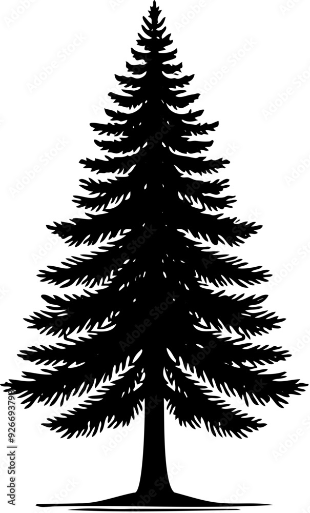 Tree black silhouette clip art. Tree isolated on white background. Tree silhouette vector. Simple Tree icon vector Tree black silhouette clip art. Tree isolated on white background. Tree silhouette vector. Simple Tree icon vector