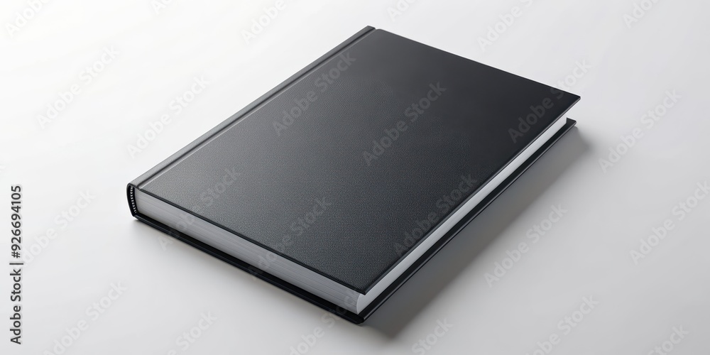 Blank black book mockup on white background, mockup, blank, black, book, template, design, empty, cover, diary Blank black book mockup on white background, mockup, blank, black, book, template, design, empty, cover, diary