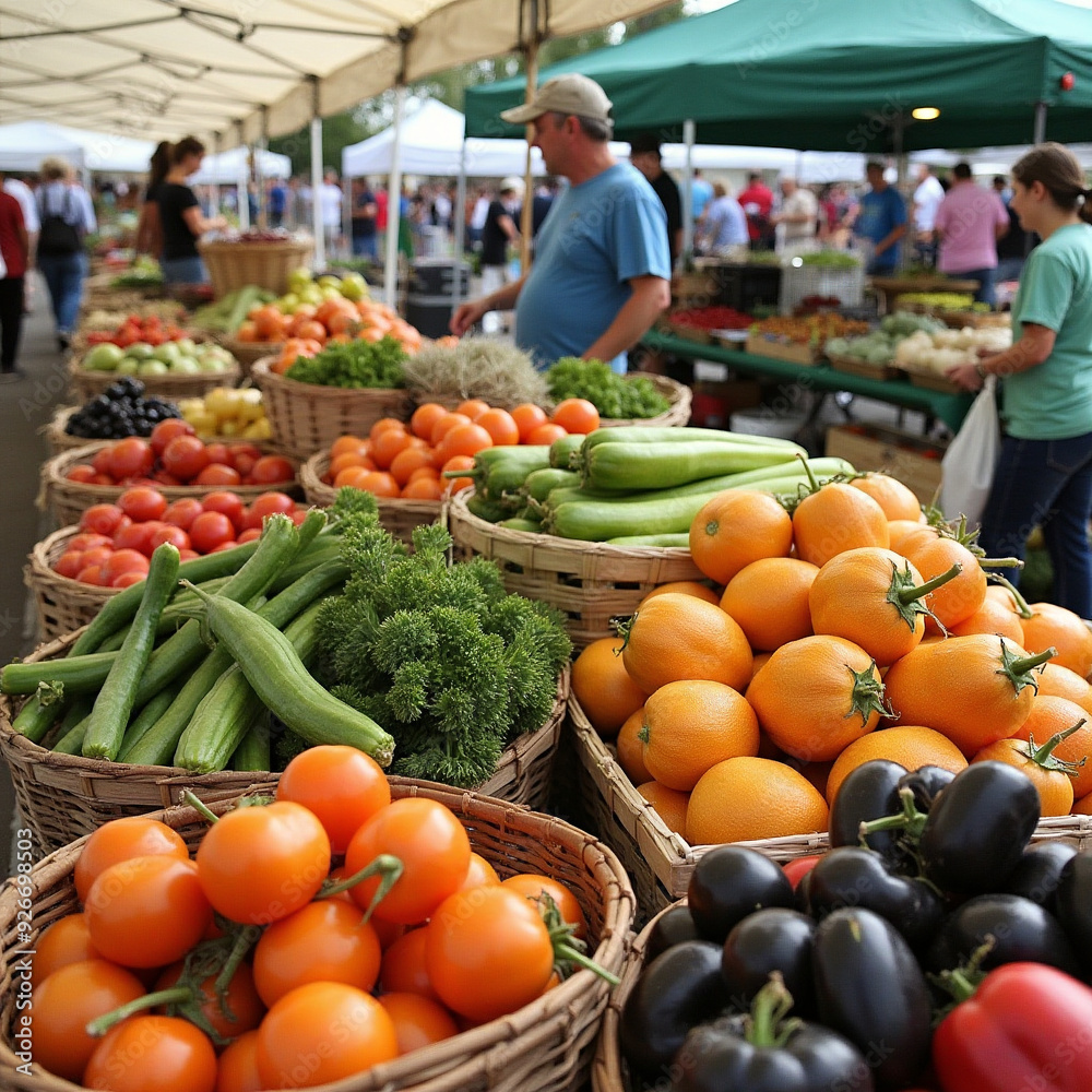 local farmers market with fruits and vegetables local farmers market with fruits and vegetables