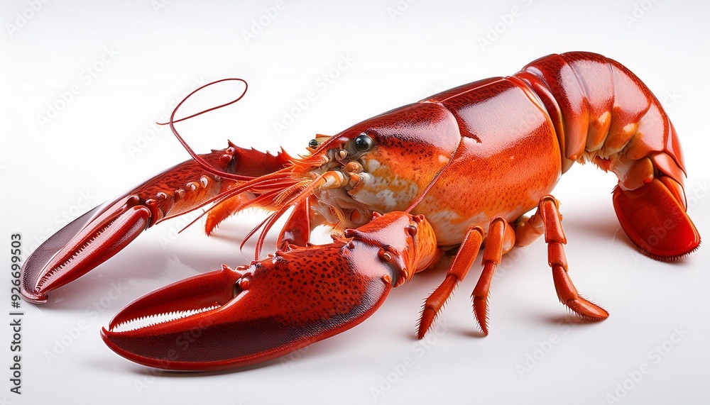 Fresh lobster on white background Fresh lobster on white background