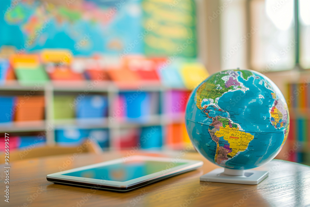 Classroom Globe and Tablet Classroom Globe and Tablet