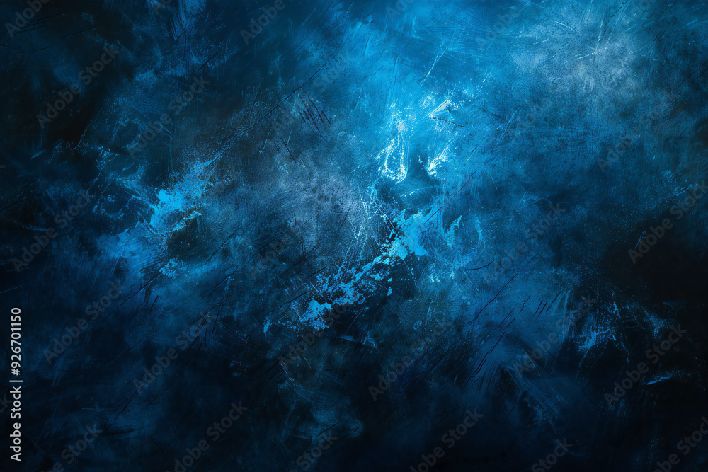 Fototapeta premium Blue Bokeh Light Background with Dreamy Glow and Abstract Light Effects for a Magical Atmosphere