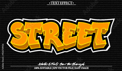Street Vector Text Effect Editable Alphabet Urban Street Grafitti Spray Splash Hip Hop Station