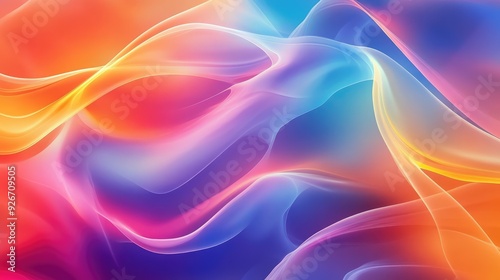 A colorful and fluid abstract background formed by intersecting, smooth, flowing lines.