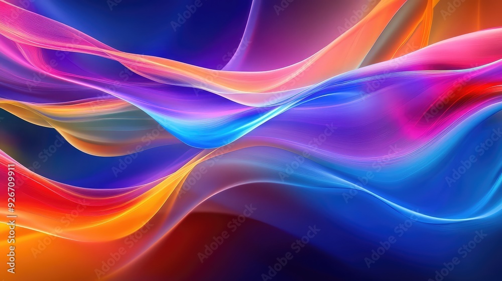 A fluid abstract background with colorful, intersecting lines flowing smoothly together. A fluid abstract background with colorful, intersecting lines flowing smoothly together.
