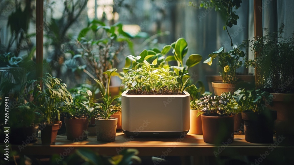 Smart Home Gardens with AI-Powered Plant Care: Indoor and outdoor gardens managed by AI for optimal plant health. Smart Home Gardens with AI-Powered Plant Care: Indoor and outdoor gardens managed by AI for optimal plant health.