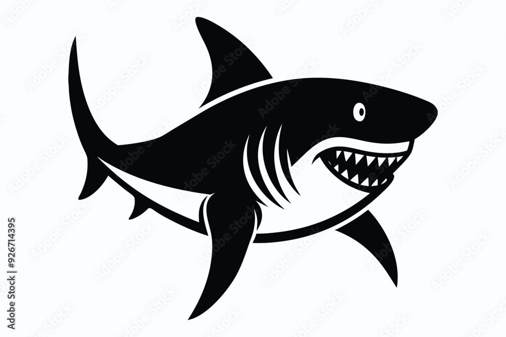 shark vector cartoon icon. Vector illustration fish of shark shark vector cartoon icon. Vector illustration fish of shark