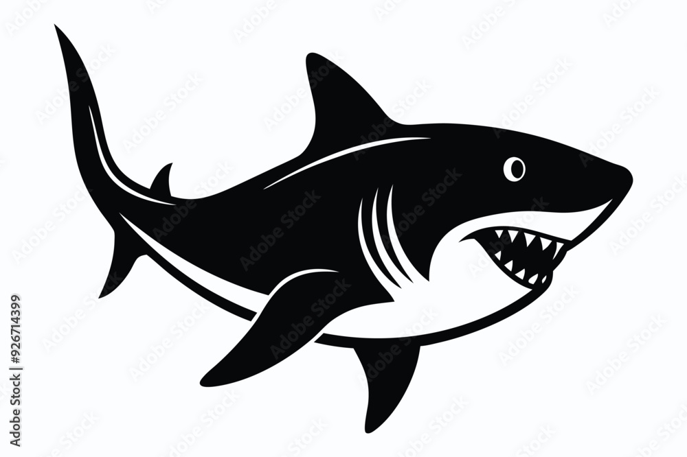 shark vector cartoon icon. Vector illustration fish of shark shark vector cartoon icon. Vector illustration fish of shark