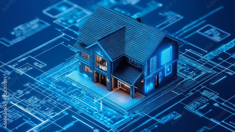 Smart Home Security Systems with AI Facial Recognition: Homes equipped with security systems that use AI for facial recognition. Smart Home Security Systems with AI Facial Recognition: Homes equipped with security systems that use AI for facial recognition.
