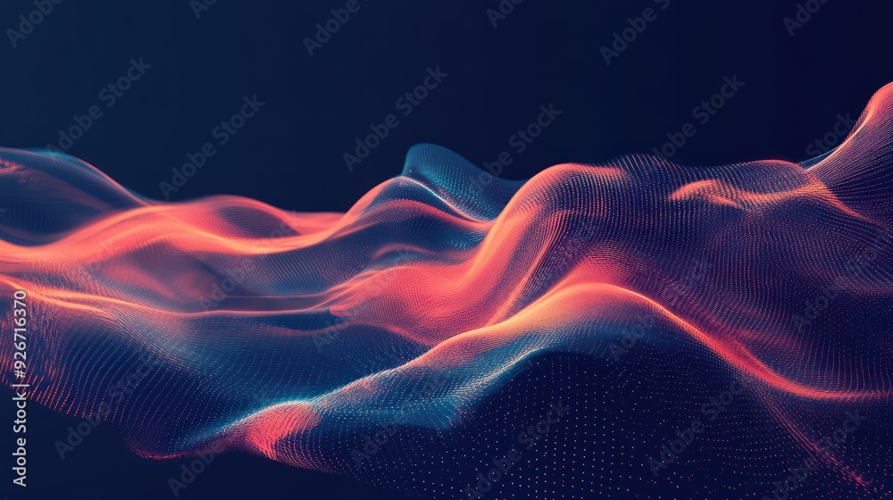 Fototapeta premium Abstract Digital Wave