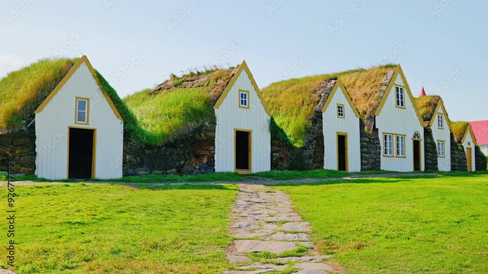 The Glaumbær Farm in Iceland. The Glaumbær Farm in Iceland.