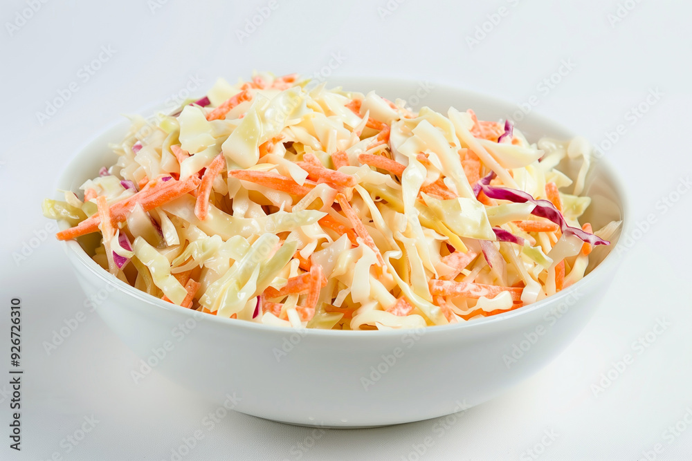 Traditional coleslaw with cabbage and carrots Traditional coleslaw with cabbage and carrots