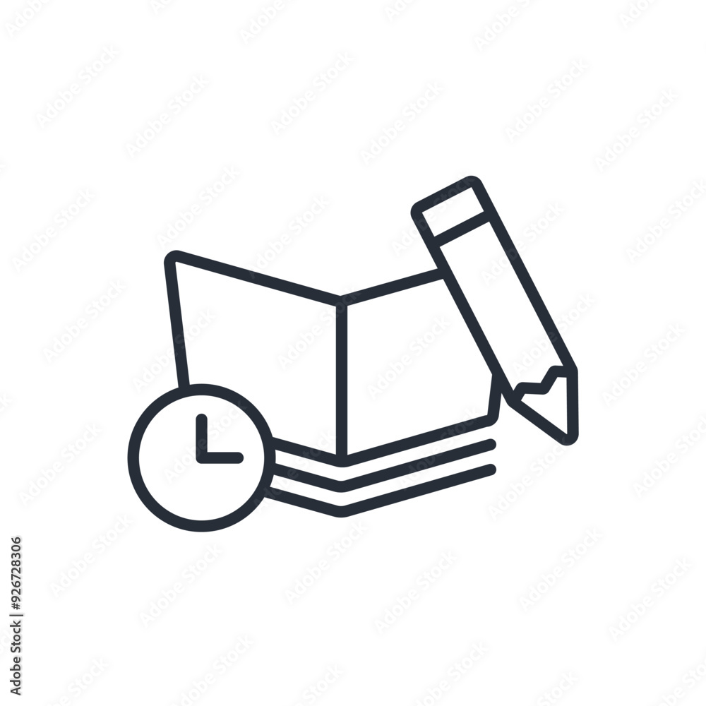 compose icon. vector.Editable stroke.linear style sign for use web design,logo.Symbol illustration.