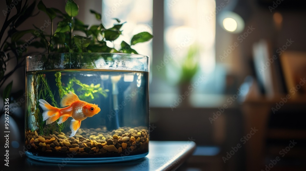 Goldfish in a Glass Tank Goldfish in a Glass Tank