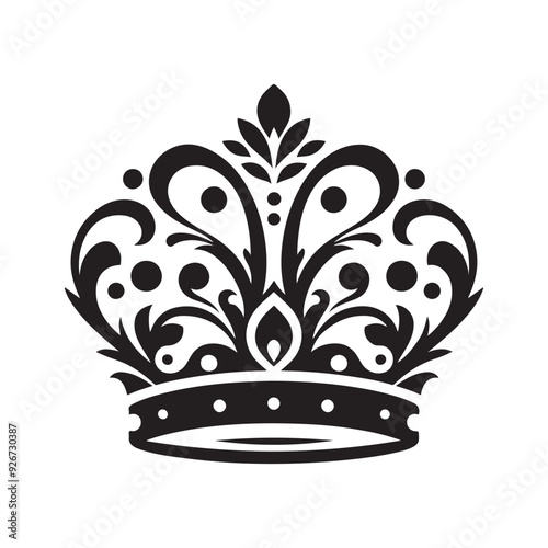 King Quine Crown Silhouette Vectors | Perfect for Luxury and Royalty Designs