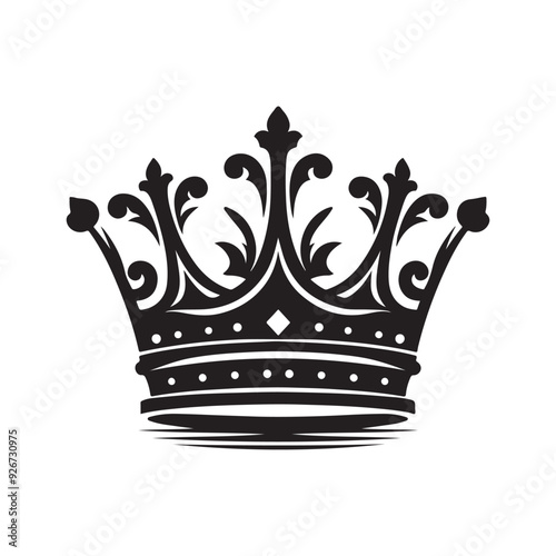 King Quine Crown Silhouette Vectors | Perfect for Luxury and Royalty Designs