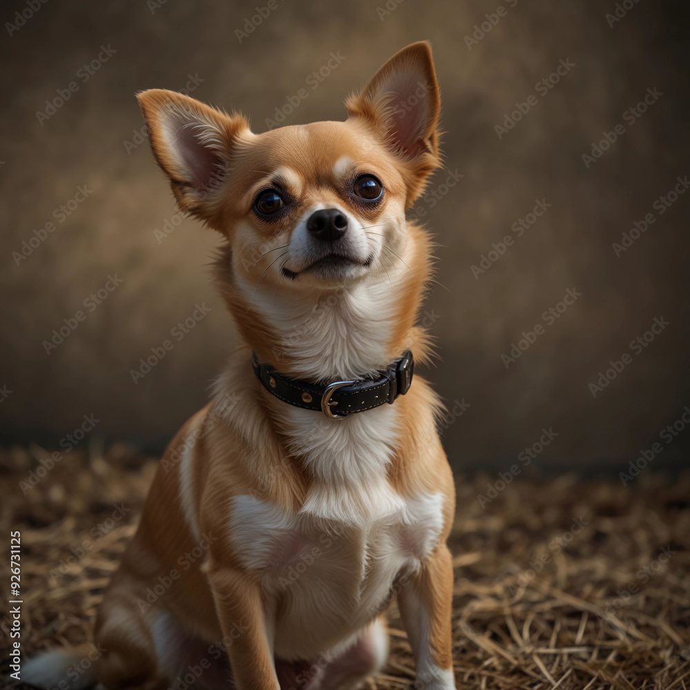 chihuahua dog sitting on a chair chihuahua dog sitting on a chair