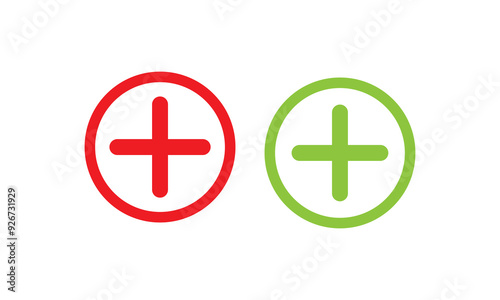 Free Download Plus Icons set. Add plus icon. Addition sign. Medical Plus icon - GFXLoad