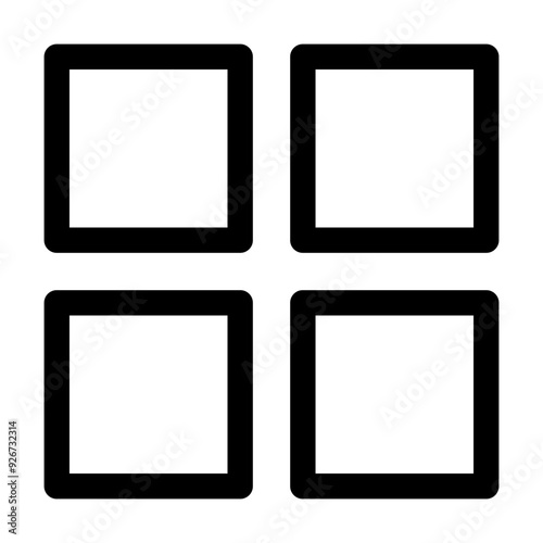Data alignment icon in thin line style vector illustration graphic design