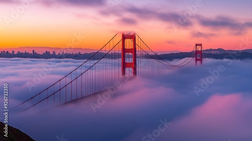 Golden Gate Bridge in a Sea of Fog