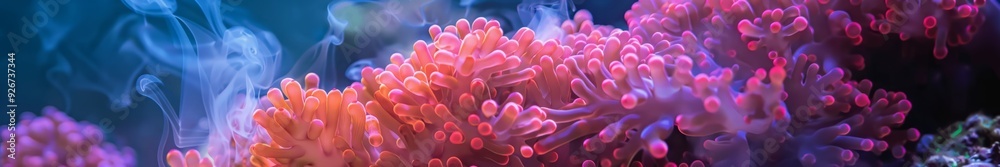 corals and smoke. corals and smoke.