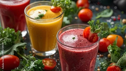 Wallpaper Mural Smoothies with vegetables. Sports nutrition. Torontodigital.ca